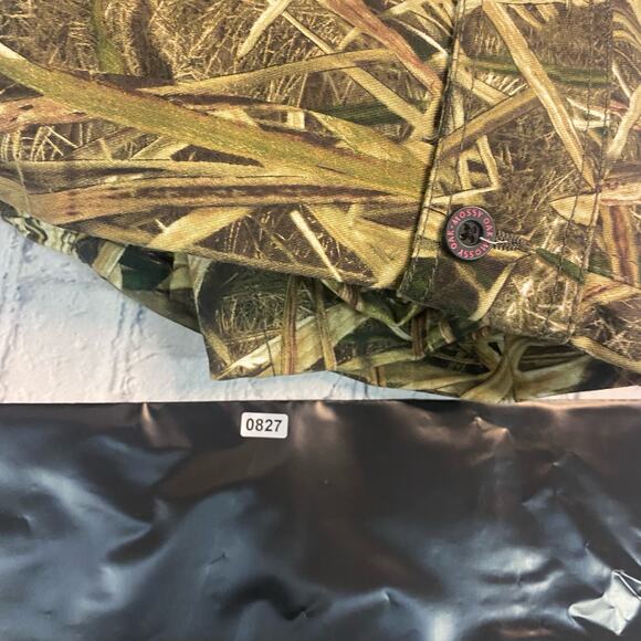 Massey Oak camouflage pants ankle drawstring duck shadow grass 2XL 38x31 hunting - Picture 10 of 10